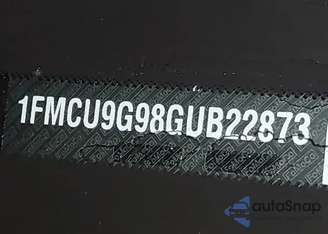 2016 Ford Escape Se from USA, damaged, VIN 1FMCU9G98GUB22873